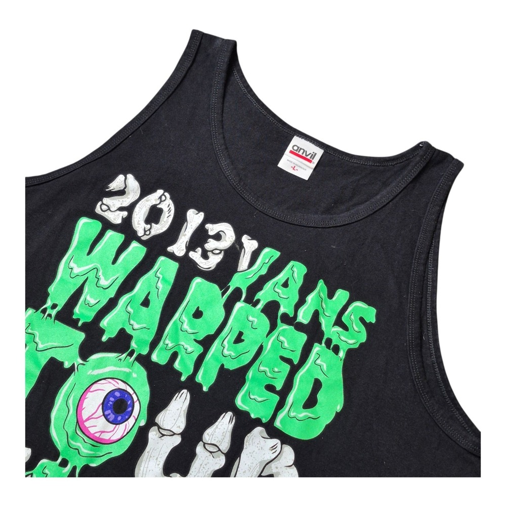 2013 Vans Warped Tour Men L Tank Top Best Day Ever Punk Emo Festival Anvil
